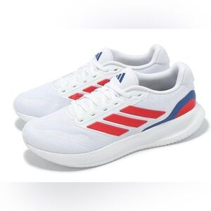 Adidasw Runfalcon 5 - White/Red/Blue - Size 10 Men